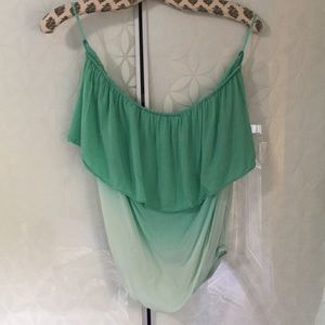 Teal/Mint Ombré PacSun tube top